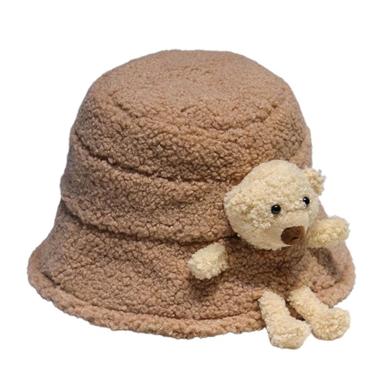 Women Winter Fluffy Plush Warm Bucket Hat 3D Stuffed Teddy Bear Fisherman Cap, Pink
Women Winter Fluffy Plush Warm Bucket Hat 3D Stuffed Teddy Bear Fisherman Cap, Pink