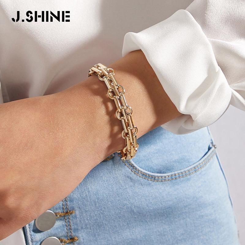 JShine Chunky Chain Linked Bracelet 2021 Trendy Thick Chains OT Bar Buckle Statement Cuff Bracelets for Women Fashion Jewelry
JShine Chunky Chain Linked Bracelet 2021 Trendy Thick Chains OT Bar Buckle Statement Cuff Bracelets for Women Fashion Jewelry