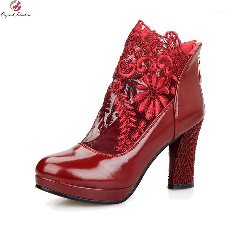 Original Intention New Elegant Women's Shoes Fashion Round Toe Square Heel Boots Gorgeous Lace Wedding Shoes Party1, Ayy0132
Original Intention New Elegant Women's Shoes Fashion Round Toe Square Heel Boots Gorgeous Lace Wedding Shoes Party1, Ayy0132