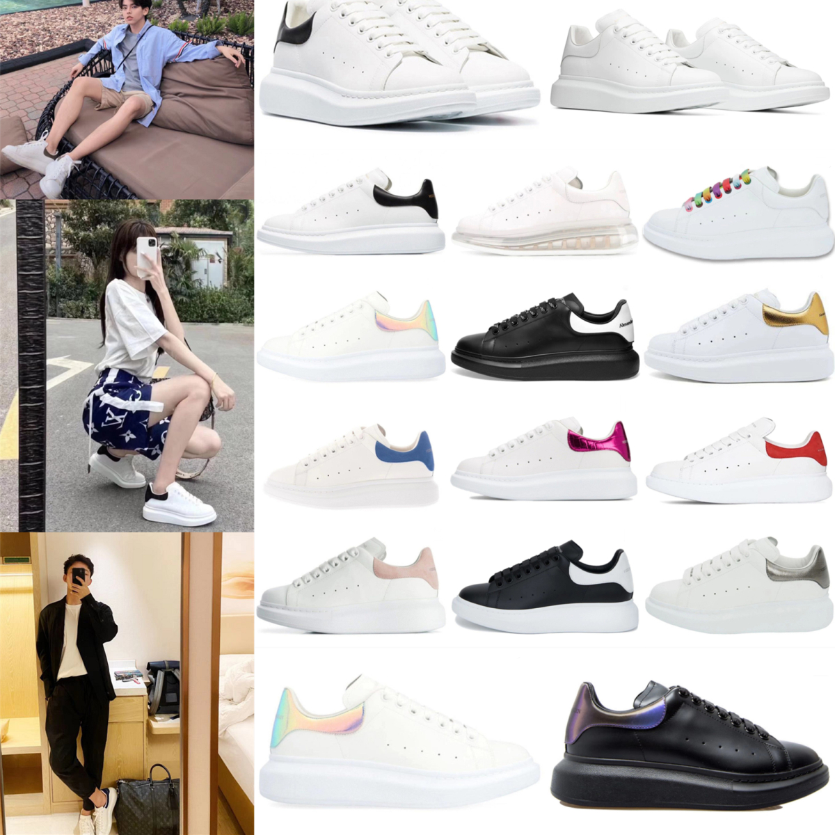 top Platform White Designer Shoes Fashion mcPueens Reflective Leather Best Women Sneakers Black Grey Casual Shoes Sneakers Size 35-45, 32
top Platform White Designer Shoes Fashion mcPueens Reflective Leather Best Women Sneakers Black Grey Casual Shoes Sneakers Size 35-45, 32