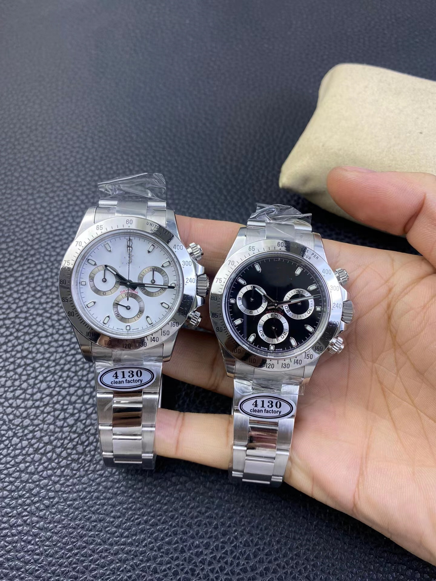 Clean factory watch diameter 40 mm thick 12.2 mm equipped with 4130 movement minute second timing display power storage :72 hours 904 steel waterproof, As shown
Clean factory watch diameter 40 mm thick 12.2 mm equipped with 4130 movement minute second timing display power storage :72 hours 904 steel waterproof, As shown
