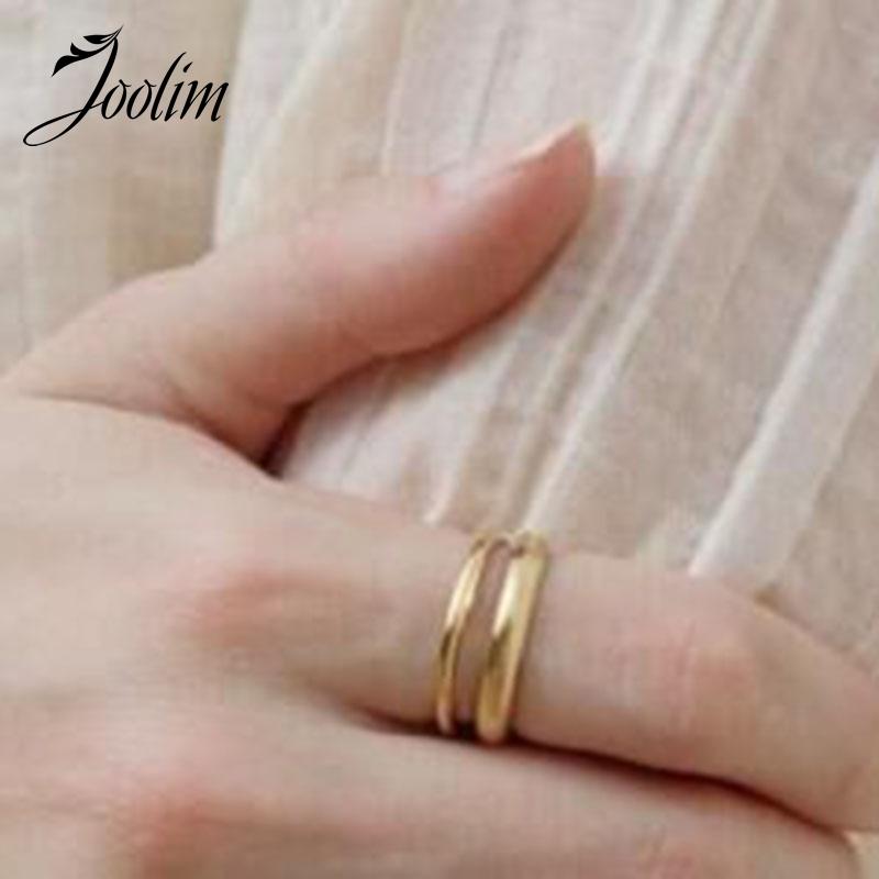 Joolim Simple Gold Color Stainless Steel Band Rings For Women Stainless Steel Jewelry
Joolim Simple Gold Color Stainless Steel Band Rings For Women Stainless Steel Jewelry