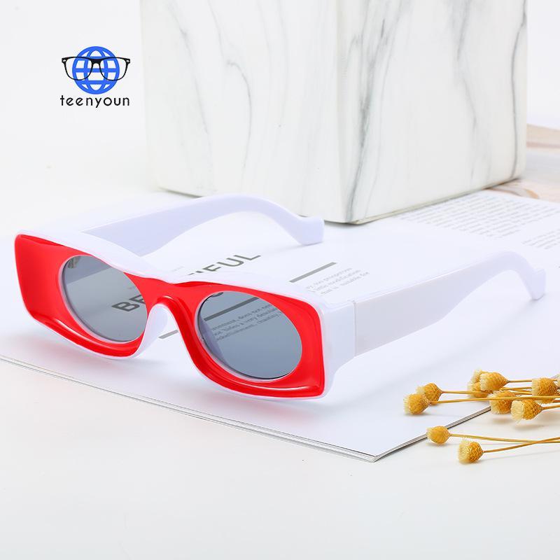 TEENYOUN 2021 Designer Funny Personality Sunglasses For Women Men Rectangle Catwalk Sun Glasses UV400
TEENYOUN 2021 Designer Funny Personality Sunglasses For Women Men Rectangle Catwalk Sun Glasses UV400