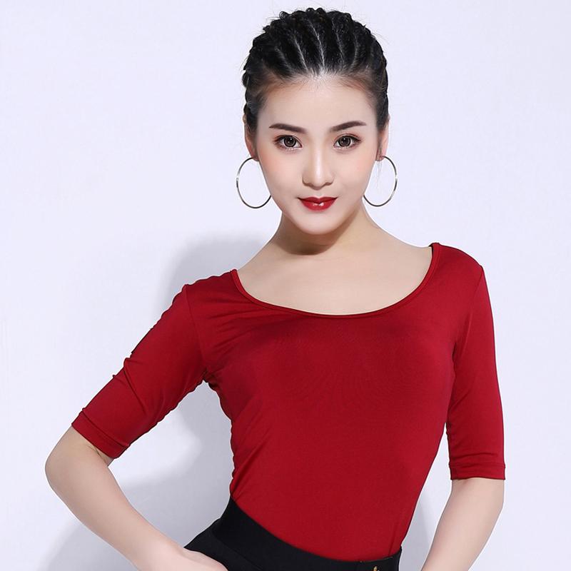 Latin Dance Tops Red/Black /Brown Shirts Adult Women Dancing Practice Clothes Stardand Ballroom Dance Tops Comfort Wear VDB275, Black top
Latin Dance Tops Red/Black /Brown Shirts Adult Women Dancing Practice Clothes Stardand Ballroom Dance Tops Comfort Wear VDB275, Black top