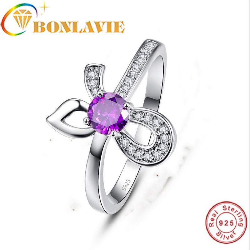 Ladies Cocktail Ring Round Purple crystal Micro Pave Zircon Bowknot for Women Lover's r Ring Lovely Gift
Ladies Cocktail Ring Round Purple crystal Micro Pave Zircon Bowknot for Women Lover's r Ring Lovely Gift