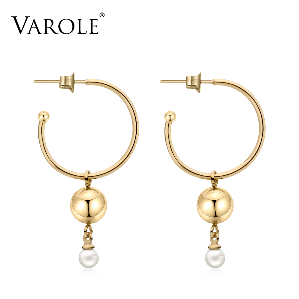 Varole Pearl Hoop Earrings For Women Gold Silver Color Circle Hoops Earings Round Jewelry Aros Orecchini Cerchio Wholesale
Varole Pearl Hoop Earrings For Women Gold Silver Color Circle Hoops Earings Round Jewelry Aros Orecchini Cerchio Wholesale