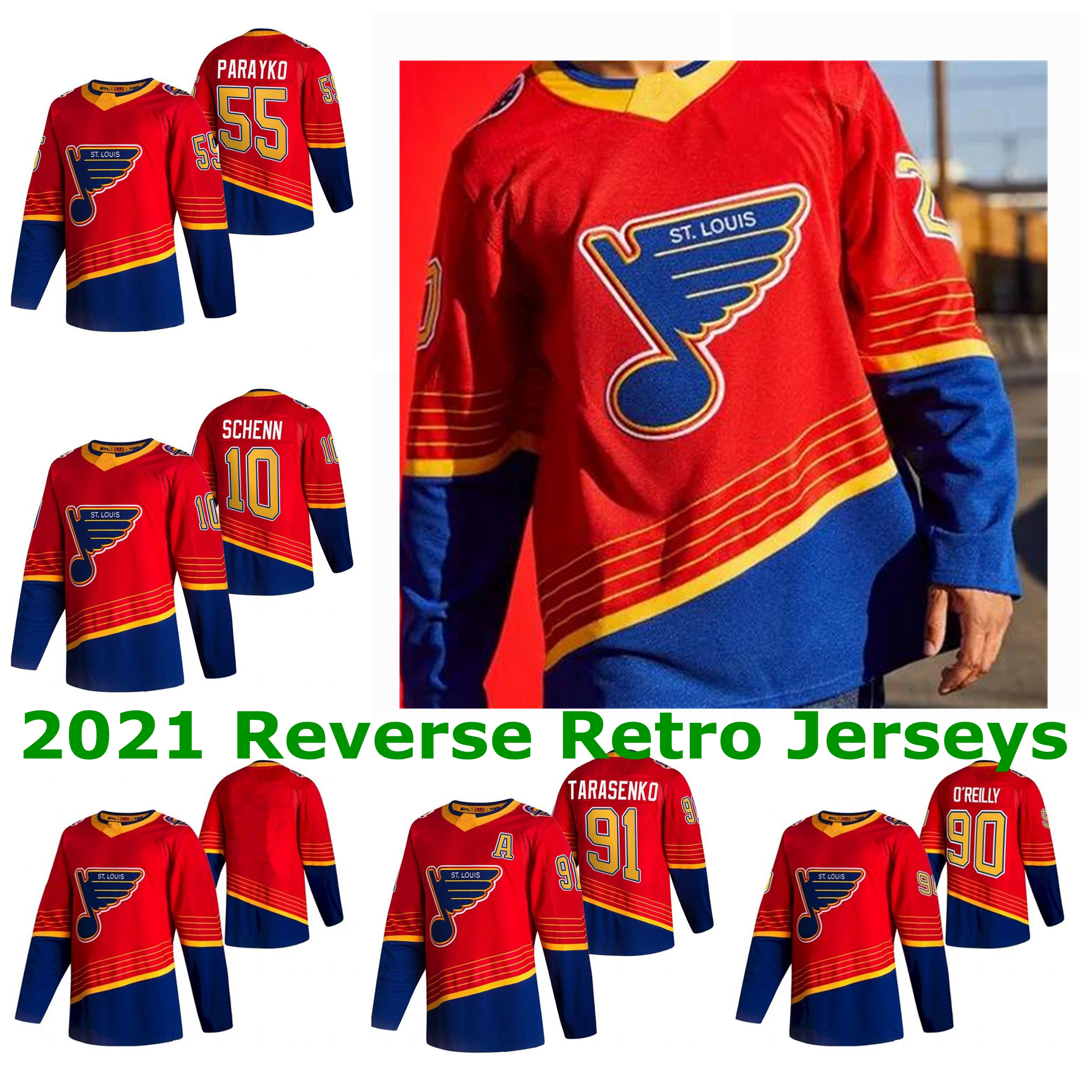 St. Louis Blues 2021 Reverse Retro Jerseys Vladimir Tarasenko Jersey 90 Ryan O'Reilly Binnington Colton Parayko Kyrou Mens Custom Stitched, Black;red
St. Louis Blues 2021 Reverse Retro Jerseys Vladimir Tarasenko Jersey 90 Ryan O'Reilly Binnington Colton Parayko Kyrou Mens Custom Stitched, Black;red