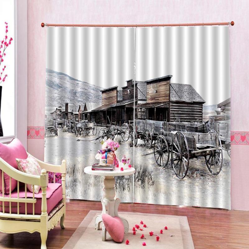 Personality Natural Scenery Theme Window Curtain Snow Mountain Trees Wooden House Blackout Curtains For Living room bedroom1, As pic
Personality Natural Scenery Theme Window Curtain Snow Mountain Trees Wooden House Blackout Curtains For Living room bedroom1, As pic