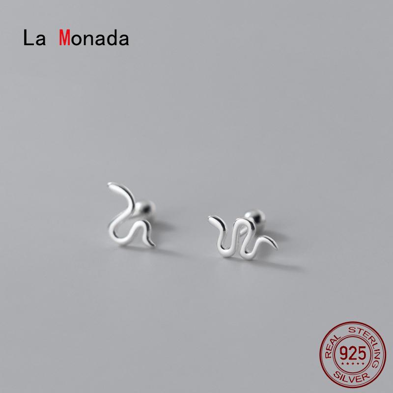 La Monada Women Silver Earrings Small Snake Design Stud Silver 925 Jewelry Woman Minimalist Earrings For Women 925 Girls
La Monada Women Silver Earrings Small Snake Design Stud Silver 925 Jewelry Woman Minimalist Earrings For Women 925 Girls