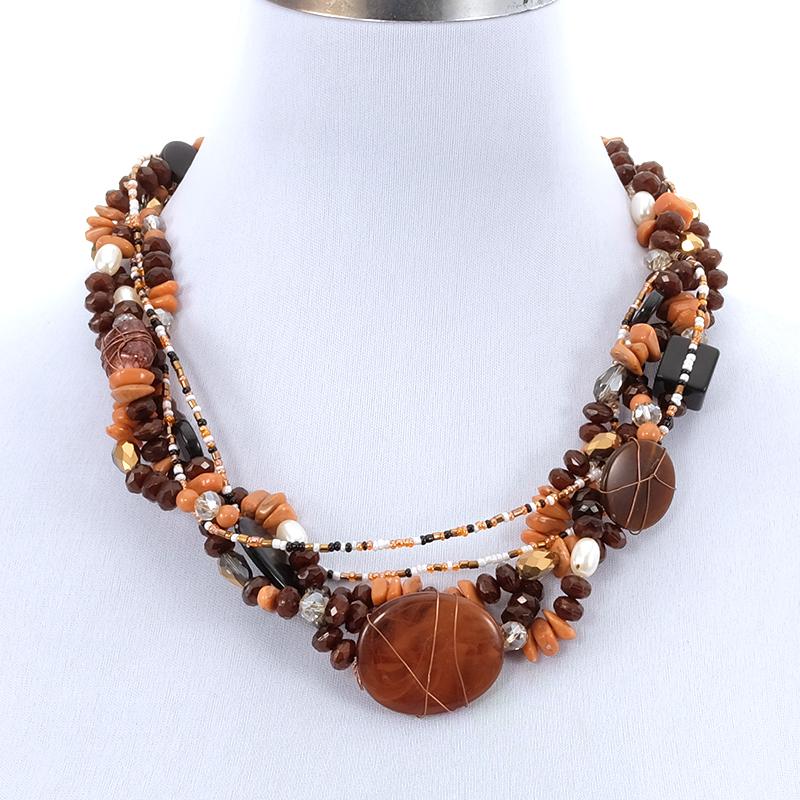 Statement Women Bohemin Trendy Ethnic Gemstone Layered Pearl Stone Beads Collar Choker Necklace Fashion Jewelry
Statement Women Bohemin Trendy Ethnic Gemstone Layered Pearl Stone Beads Collar Choker Necklace Fashion Jewelry