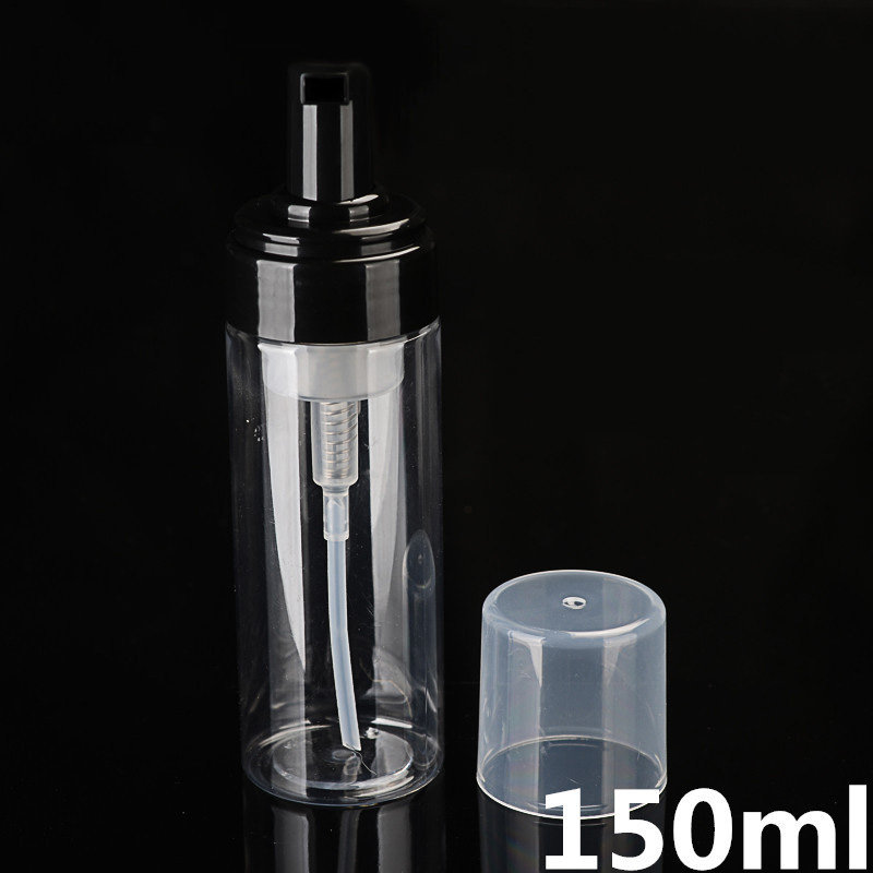 150ml Travel Foamer Bottles Empty Plastic Foam Bottles with Black Pump Hand Wash Soap Mousse Cream Dispenser Bubbling Bottle BPA Free