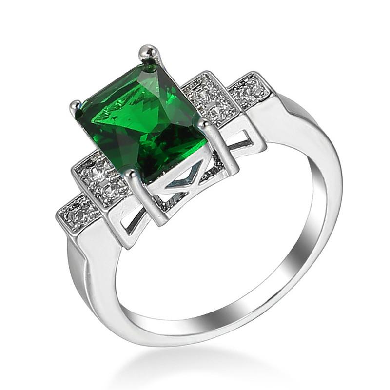 Cluster Rings Trendy Women Ring 925 Silver Jewelry Rectangle Emerald Zircon Gemstone For Wedding Engagement Gift Accessory
Cluster Rings Trendy Women Ring 925 Silver Jewelry Rectangle Emerald Zircon Gemstone For Wedding Engagement Gift Accessory