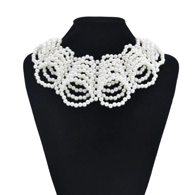 Brief Art Style Multi-layer Pearl beaded Bubble Necklace bride Wedding choker Necklace Hollow Beads Fashion Jewelry For Women
Brief Art Style Multi-layer Pearl beaded Bubble Necklace bride Wedding choker Necklace Hollow Beads Fashion Jewelry For Women