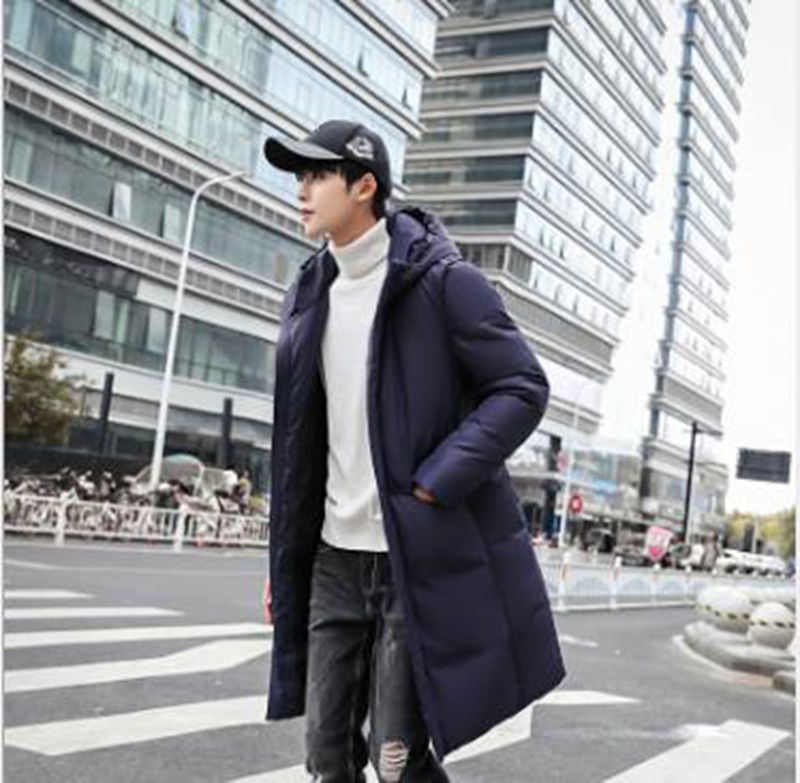 Wholesale winter mid-length male thickened student warm youth down padded jacket, Dark blue
Wholesale winter mid-length male thickened student warm youth down padded jacket, Dark blue