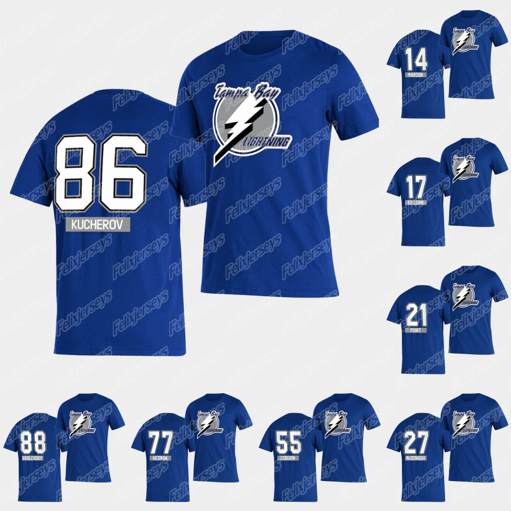Tampa Bay Lightning 2021 Reverse Retro T-Shirt Nikita Kucherov Steven Stamkos Andrei Vasilevskiy Patrick Maroon Alex Killorn Brayden Point, Black
Tampa Bay Lightning 2021 Reverse Retro T-Shirt Nikita Kucherov Steven Stamkos Andrei Vasilevskiy Patrick Maroon Alex Killorn Brayden Point, Black