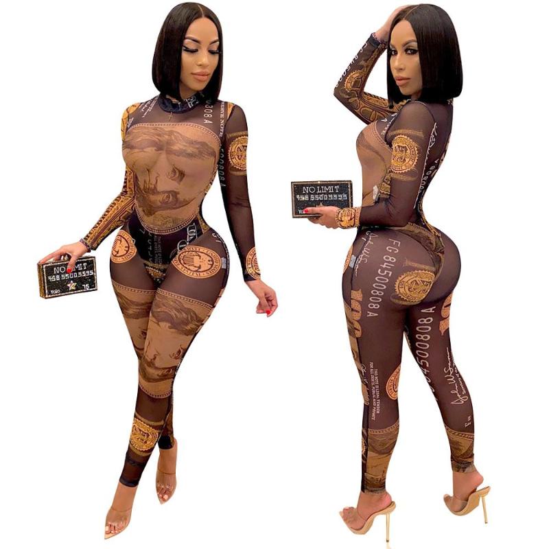 Coolhappy Women' Fashion Sexy Long Sleeved Lady Round Neck Skinny Jumpsuit Women bodysuit with pants, As pic
Coolhappy Women' Fashion Sexy Long Sleeved Lady Round Neck Skinny Jumpsuit Women bodysuit with pants, As pic