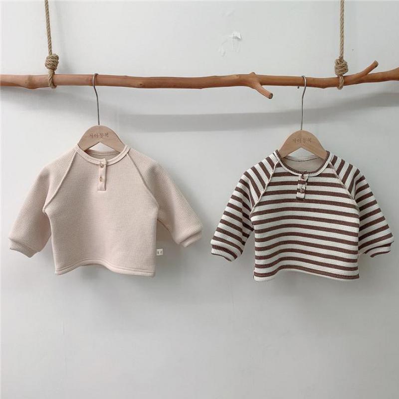 2021 New Autumn Winter Girls Fleece Lining Warm Shirts Bottomming Tops Toddler Boys Striped t Shirt Waffle Baby Clothing Q5bp, 7917beige
2021 New Autumn Winter Girls Fleece Lining Warm Shirts Bottomming Tops Toddler Boys Striped t Shirt Waffle Baby Clothing Q5bp, 7917beige