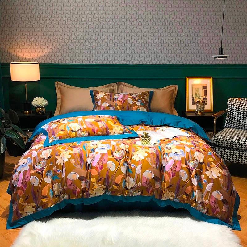 Watercolor Floral Birds Duvet Cover set HD print Bright Color Not Fade Soft 600TC Egyptian Cotton Comforter Cover Bed Sheet set, Color 10
Watercolor Floral Birds Duvet Cover set HD print Bright Color Not Fade Soft 600TC Egyptian Cotton Comforter Cover Bed Sheet set, Color 10