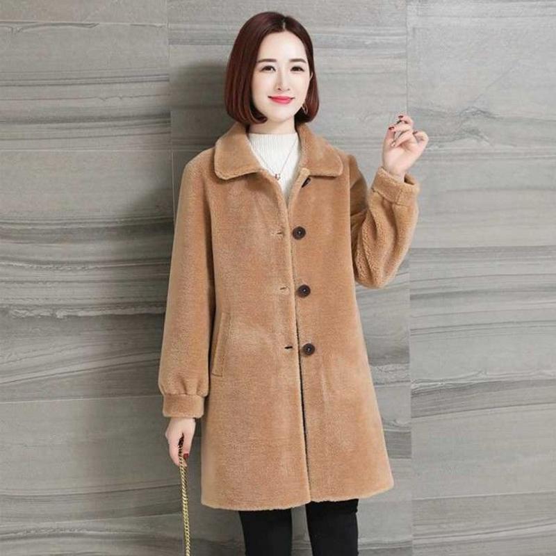 2021 New Autumn Winter Women Long Sleeve Woolen Coat Female Real Wool Fur Warm Thick Fashion Causal Jackets Chaqueta Mujer W20, Beige
2021 New Autumn Winter Women Long Sleeve Woolen Coat Female Real Wool Fur Warm Thick Fashion Causal Jackets Chaqueta Mujer W20, Beige