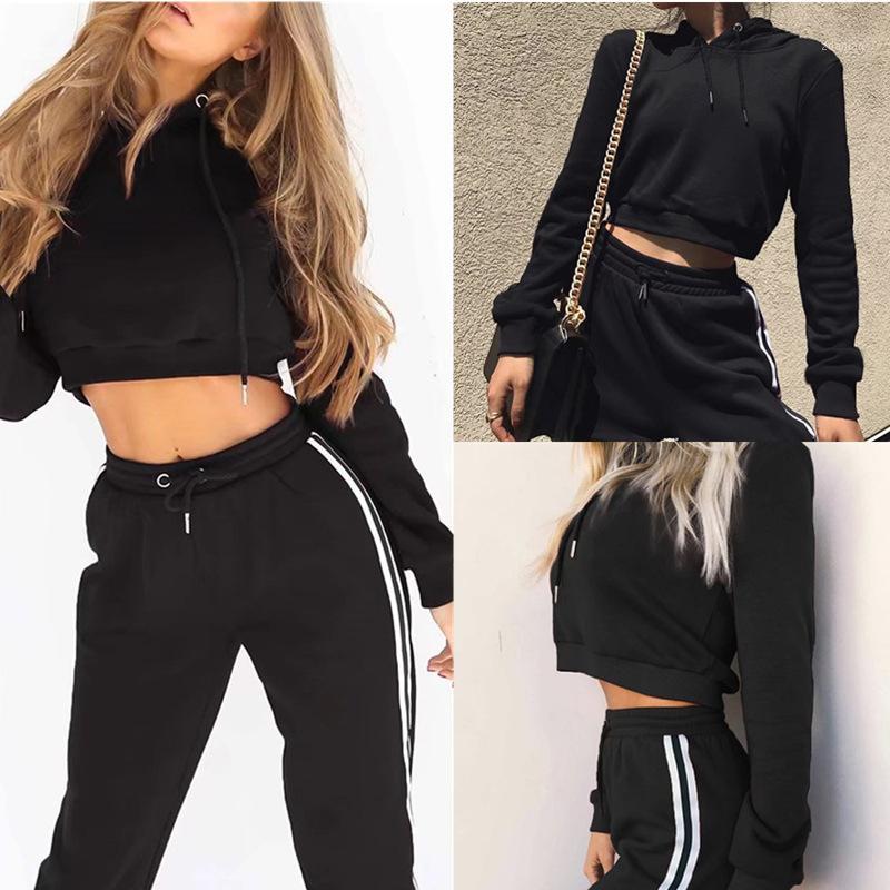 Winter Autumn Women's Tracksuits 2 Piece Sets Side Stripe Crop Top Hoodie+pants Sweatshirt Sets Sports Suit Women Clothing Set1, Black
Winter Autumn Women's Tracksuits 2 Piece Sets Side Stripe Crop Top Hoodie+pants Sweatshirt Sets Sports Suit Women Clothing Set1, Black