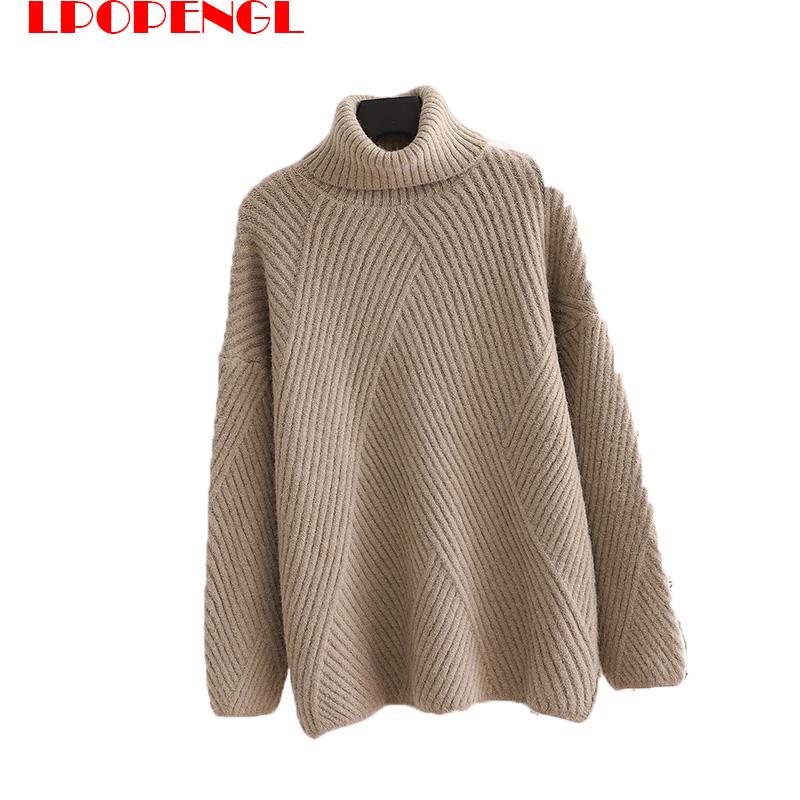 Autumn Winter Knitted Sweater 2020 Women's Turtleneck Top Polyester Material Regular Style Street Style Solid Color Fashion, Light coffee
Autumn Winter Knitted Sweater 2020 Women's Turtleneck Top Polyester Material Regular Style Street Style Solid Color Fashion, Light coffee