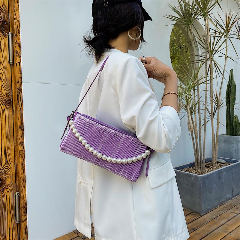 2020 new women's dinner bag fashion fold pearl ladies clutch bag Korean version ladies dinner1, Blue
2020 new women's dinner bag fashion fold pearl ladies clutch bag Korean version ladies dinner1, Blue