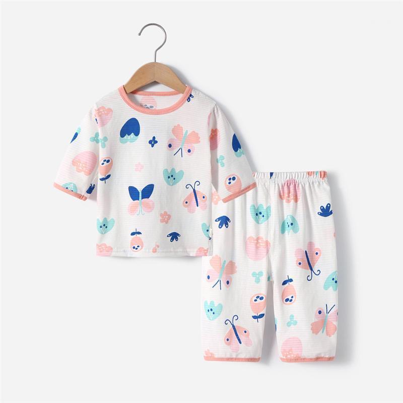 Summer Children's Cotton Print Suit Boy Girl Home Service Air-Conditioned Pajamas Set Two-piece Outfit Casual Clothing Underwear1
Summer Children's Cotton Print Suit Boy Girl Home Service Air-Conditioned Pajamas Set Two-piece Outfit Casual Clothing Underwear1