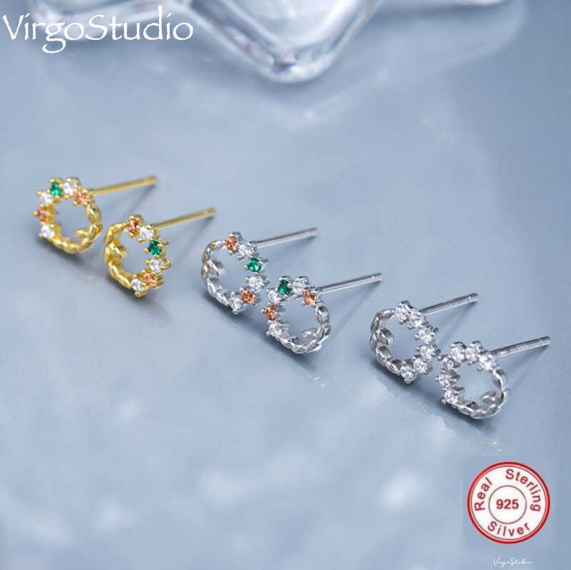 Stud 2021 Ladies 925 Sterling Silver Glitter Handmade Inlaid Colorful Zircon Christmas Wreath Earrings Year Gift
Stud 2021 Ladies 925 Sterling Silver Glitter Handmade Inlaid Colorful Zircon Christmas Wreath Earrings Year Gift