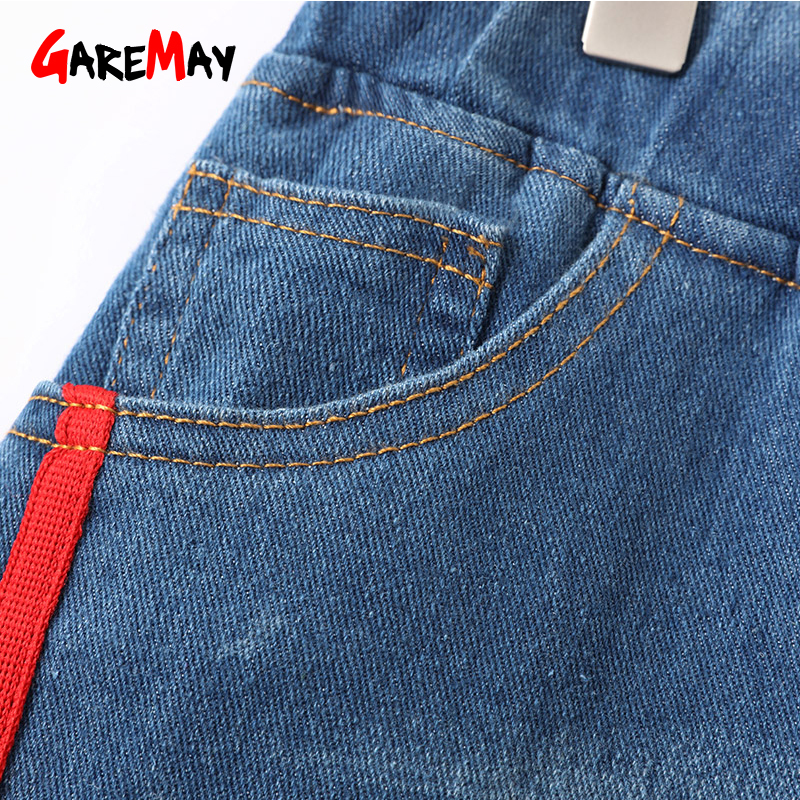 5XL Plus Size Denim Skinny Jeans Women Pencil Pants Women's Jeans Mid Waist Side Striped Trousers Casual Slim Denim Jeans Female 201030