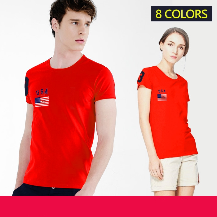 Embroidered men's short-sleeved t-shirt Slim white tide brand pure cotton flag American men's T-shirt round neck youth summer, White;black
Embroidered men's short-sleeved t-shirt Slim white tide brand pure cotton flag American men's T-shirt round neck youth summer, White;black