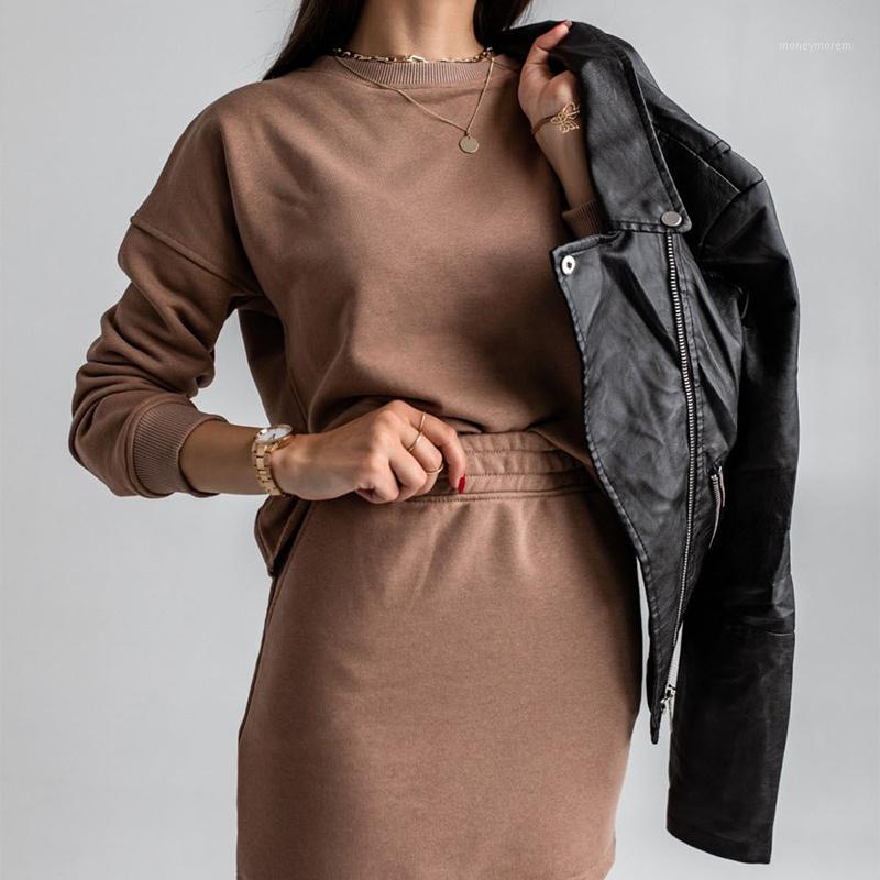Lady Two Pieces Set Solid Casual Streetwear Long Sleeve Sweatshirt Mini Skirt Women Sets Autumn Female Elastic Slim Fashion Suit1, Coffee
Lady Two Pieces Set Solid Casual Streetwear Long Sleeve Sweatshirt Mini Skirt Women Sets Autumn Female Elastic Slim Fashion Suit1, Coffee