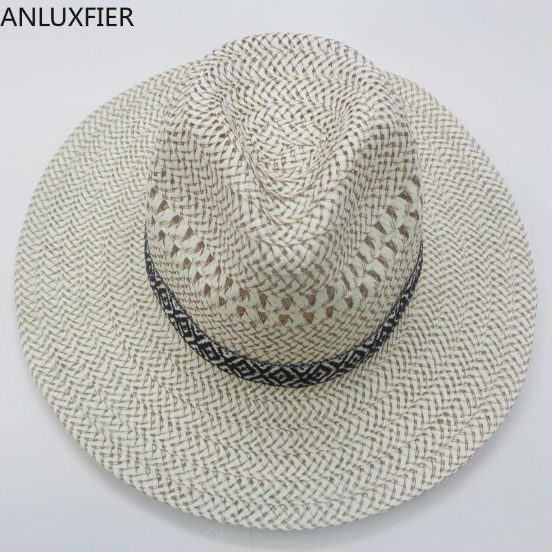 H513 Summer Straw Hat Jazz Outdoor Men's Sunshade Hats Women Leisure Beach Sunscreen Holiday Fashion Breathable Cool Cap, Khaki
H513 Summer Straw Hat Jazz Outdoor Men's Sunshade Hats Women Leisure Beach Sunscreen Holiday Fashion Breathable Cool Cap, Khaki