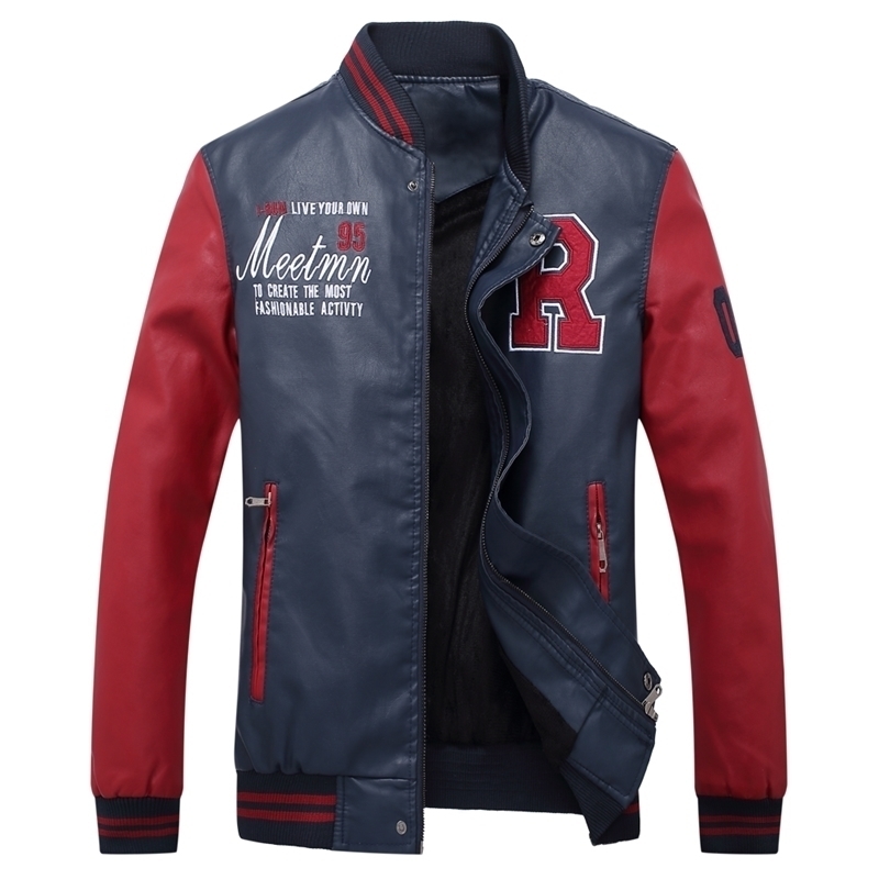New Inverno 2021 Bombardeiro Jaqueta Bordado Retalhos Beisebol Jaquetas De Couro Masculino Gola Mangas Compridas 303 7FPT, Blue
New Inverno 2021 Bombardeiro Jaqueta Bordado Retalhos Beisebol Jaquetas De Couro Masculino Gola Mangas Compridas 303 7FPT, Blue