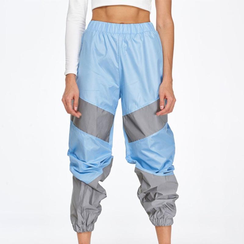 Fashion Women Mid-rise Splicing Reflective Sweatpants Street Casual Splicing Reflective Light Loose Pants Sport Pants#P251
Fashion Women Mid-rise Splicing Reflective Sweatpants Street Casual Splicing Reflective Light Loose Pants Sport Pants#P251
