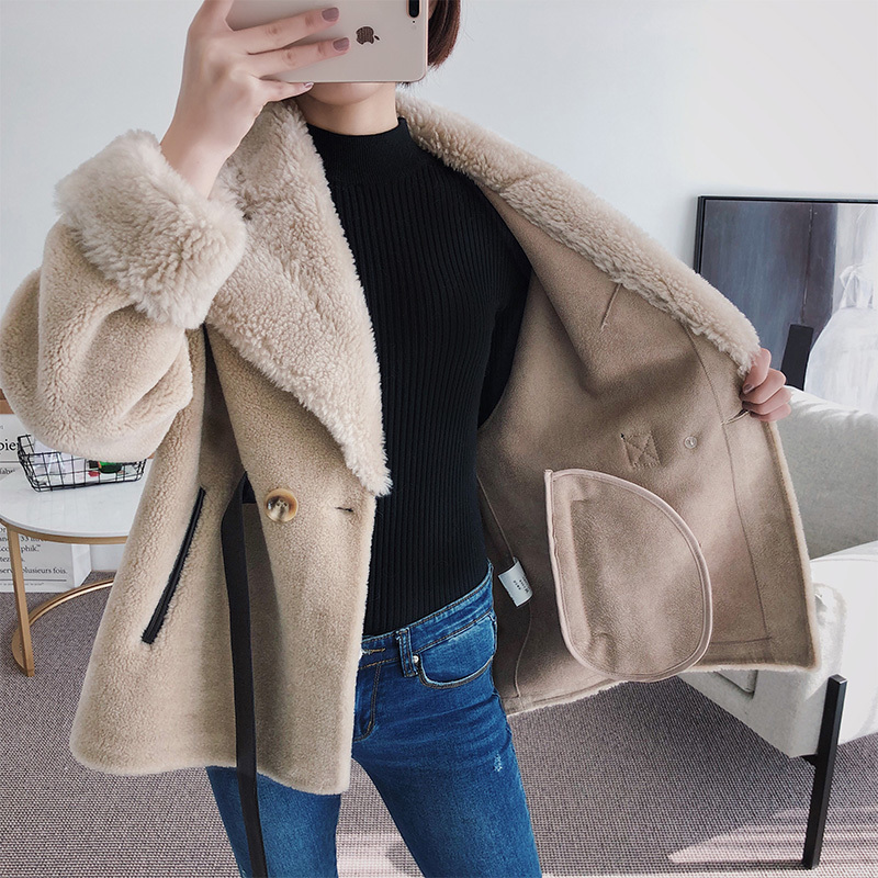 Natural Skin, Female Autumn-winter, Woman's Korean Sheep's Haircut, Wool Coat, Mujer Shelter Clothing U5en, Came i
Natural Skin, Female Autumn-winter, Woman's Korean Sheep's Haircut, Wool Coat, Mujer Shelter Clothing U5en, Came i