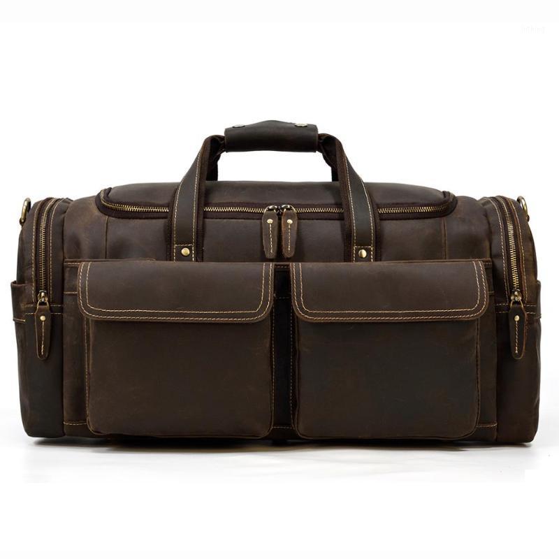 YUPINXUAN Large Capacity Leather Duffle Bags Mens Big Size Weekend Bag Vintage Cow Leather Travel Bag1, Brown
YUPINXUAN Large Capacity Leather Duffle Bags Mens Big Size Weekend Bag Vintage Cow Leather Travel Bag1, Brown