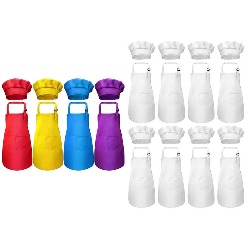 12-Piece Children's Apron and Chef Hat Set, Adjustable, with 2-Pocket Kitchen Apron
12-Piece Children's Apron and Chef Hat Set, Adjustable, with 2-Pocket Kitchen Apron
