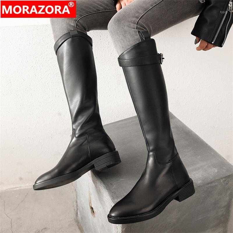 MORAZORA 2020 new arrive winter fashion genuine leather knee high boots comfortable low heel round toe black women boots1
MORAZORA 2020 new arrive winter fashion genuine leather knee high boots comfortable low heel round toe black women boots1