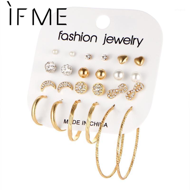 IF ME Fashion 12 Pairs/Set Brincos Mixed Stud Earrings For Women Crystal Ear Studs Moon Infinity Imitation Pearl Jewelry Girl1
IF ME Fashion 12 Pairs/Set Brincos Mixed Stud Earrings For Women Crystal Ear Studs Moon Infinity Imitation Pearl Jewelry Girl1
