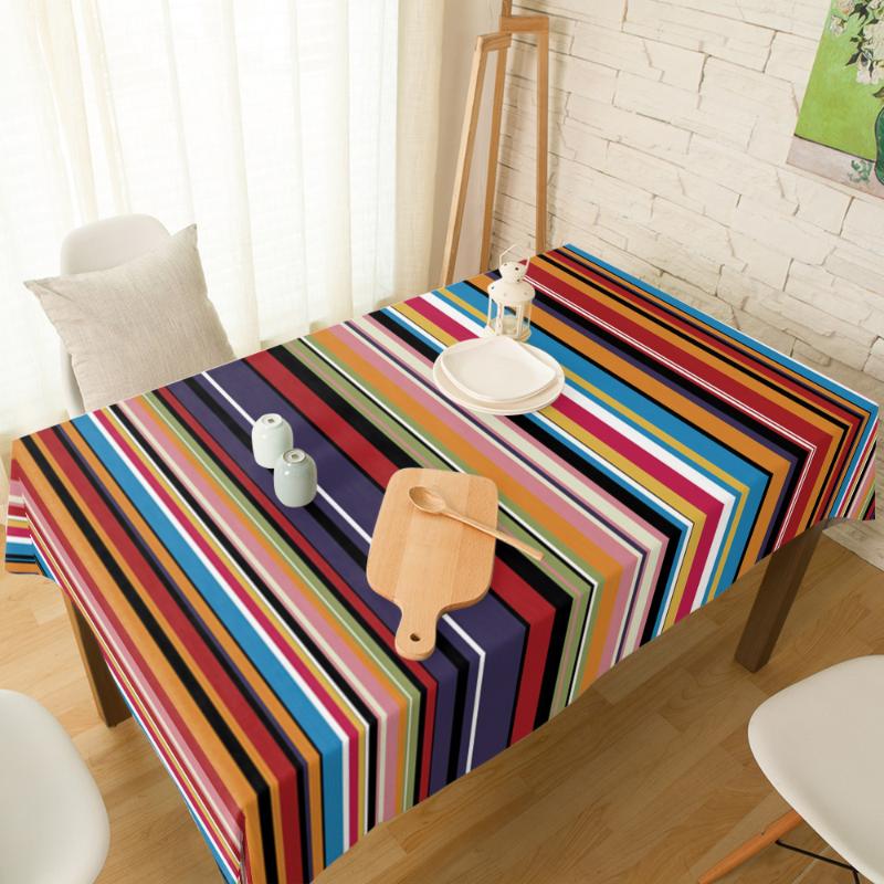 Mexico Style Colorful Stripes Tablecloth Rectangular Wedding Dining Table Cover Chair Covers Table Cloth Kitchen Decorative, As pic
Mexico Style Colorful Stripes Tablecloth Rectangular Wedding Dining Table Cover Chair Covers Table Cloth Kitchen Decorative, As pic