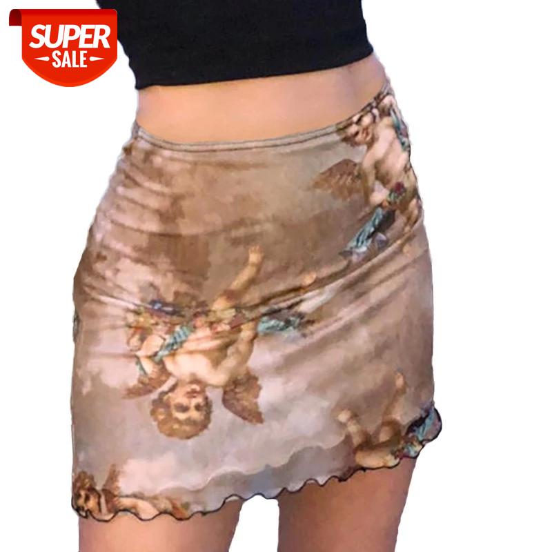Summer Skirt Harajuku Angel Print Mesh Patchwork Double Layer Cute Skirts Womens Elastic High Waist Wild street trend hip skirt #9m2i, White;black
Summer Skirt Harajuku Angel Print Mesh Patchwork Double Layer Cute Skirts Womens Elastic High Waist Wild street trend hip skirt #9m2i, White;black