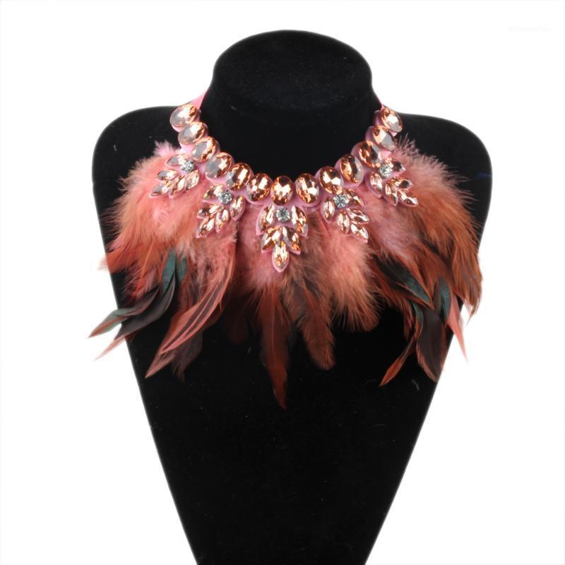 ZMZY Women Feather Collar Necklace Boho Jewelry Glass Crystal Big Choker Statement Necklaces & Pendants Bohemia Accessories1
ZMZY Women Feather Collar Necklace Boho Jewelry Glass Crystal Big Choker Statement Necklaces & Pendants Bohemia Accessories1