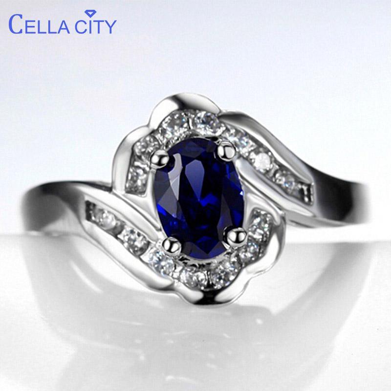 Cellacity Geometry Blue Ring for Women Silver 925 Jewelry with Gemstones Oval Sapphire New Design Female Trendy Party Rings Gift
Cellacity Geometry Blue Ring for Women Silver 925 Jewelry with Gemstones Oval Sapphire New Design Female Trendy Party Rings Gift