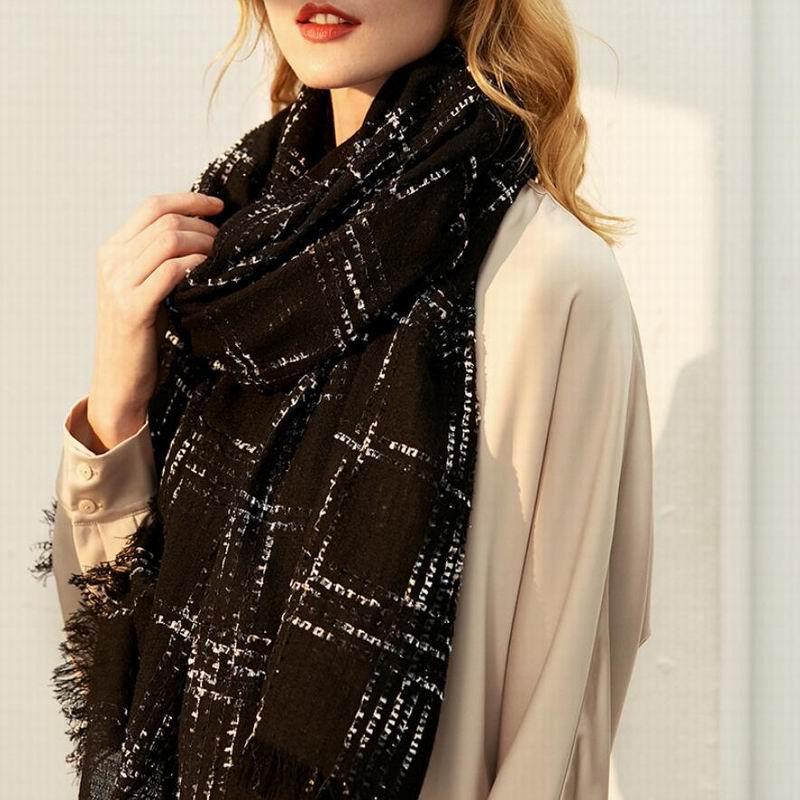 Scarves 100 Wool Scarf Women High Quality Pure Scarfs Fashion Shinning Black Shawls Winter Warm Lady Gift
Scarves 100 Wool Scarf Women High Quality Pure Scarfs Fashion Shinning Black Shawls Winter Warm Lady Gift
