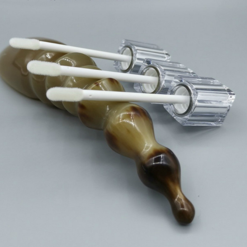 8ml Lipgloss Square Plastic Box Containers Empty Bottles Rose Gold Lipgloss Tube Eyeliner Eyelash Container Mini Lip Gloss Split B5913443