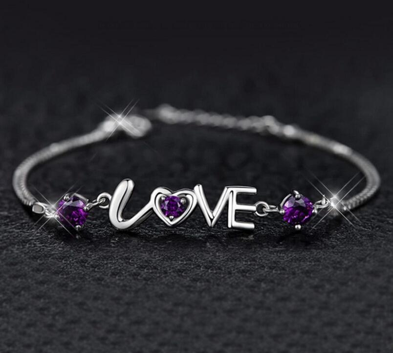 Anenjery Romantic Silver Color Crystal Love Heart Bracelets Double Layer Chain Bracelets For Women Best Gift S-B08
Anenjery Romantic Silver Color Crystal Love Heart Bracelets Double Layer Chain Bracelets For Women Best Gift S-B08