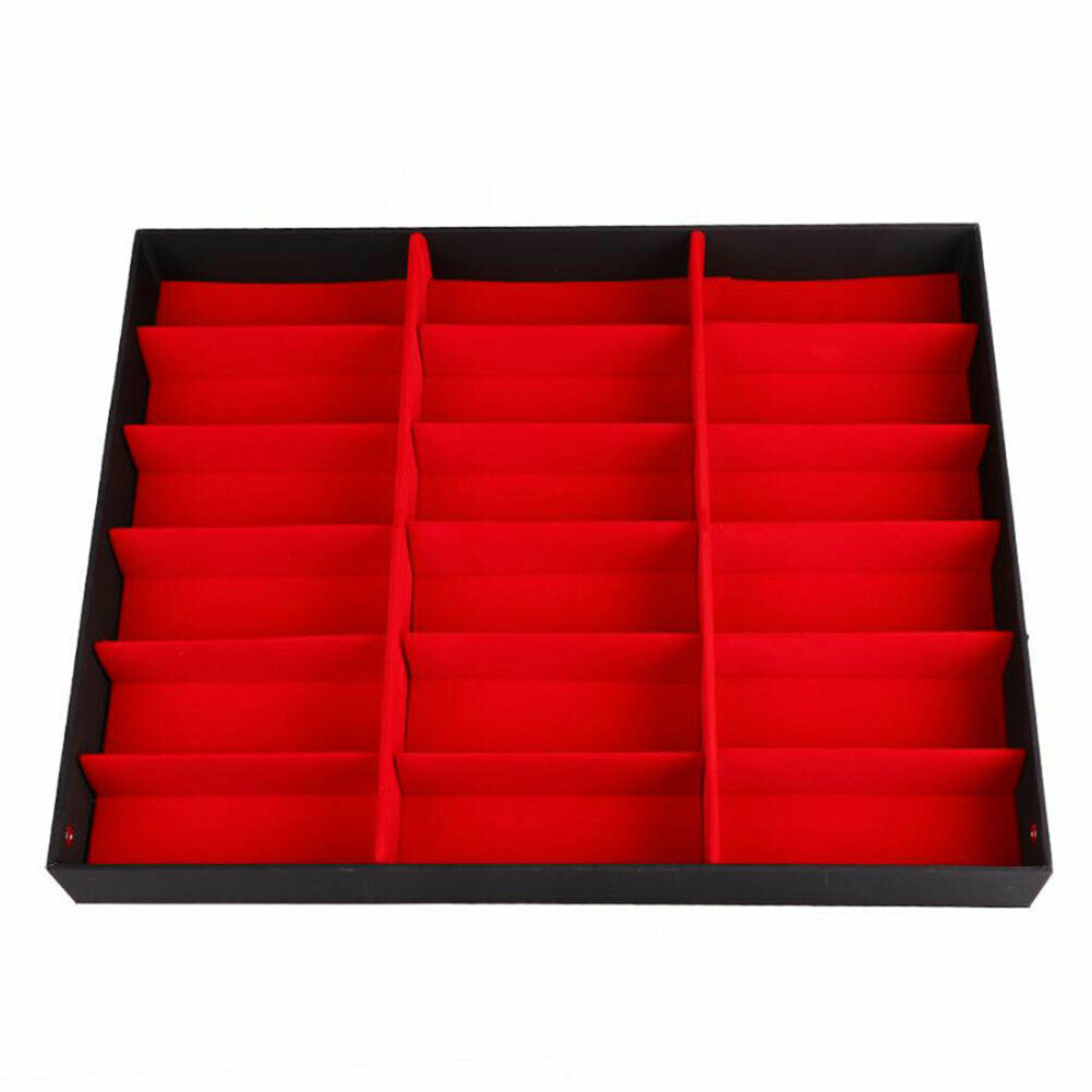 Newly 18 Grids Eyeglass Sunglasses Glasses Storage Display Box Holder Case Organizer Z1123
