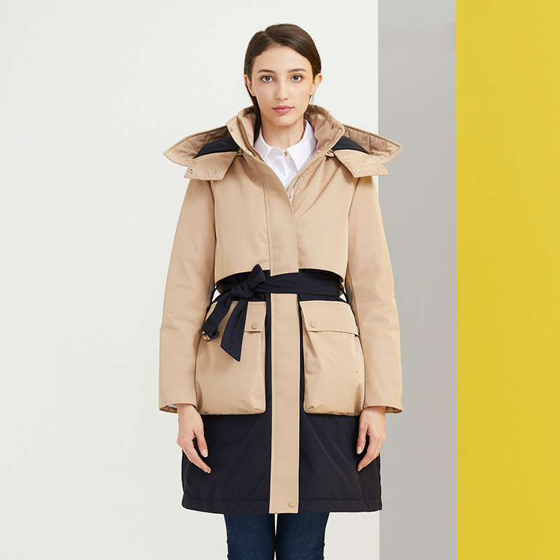 High Quality Spectacle Parked Women Winter Meade Long Duck Down with Hood Designer Office Lady Outerwear Coats A9eu, Camel 
High Quality Spectacle Parked Women Winter Meade Long Duck Down with Hood Designer Office Lady Outerwear Coats A9eu, Camel