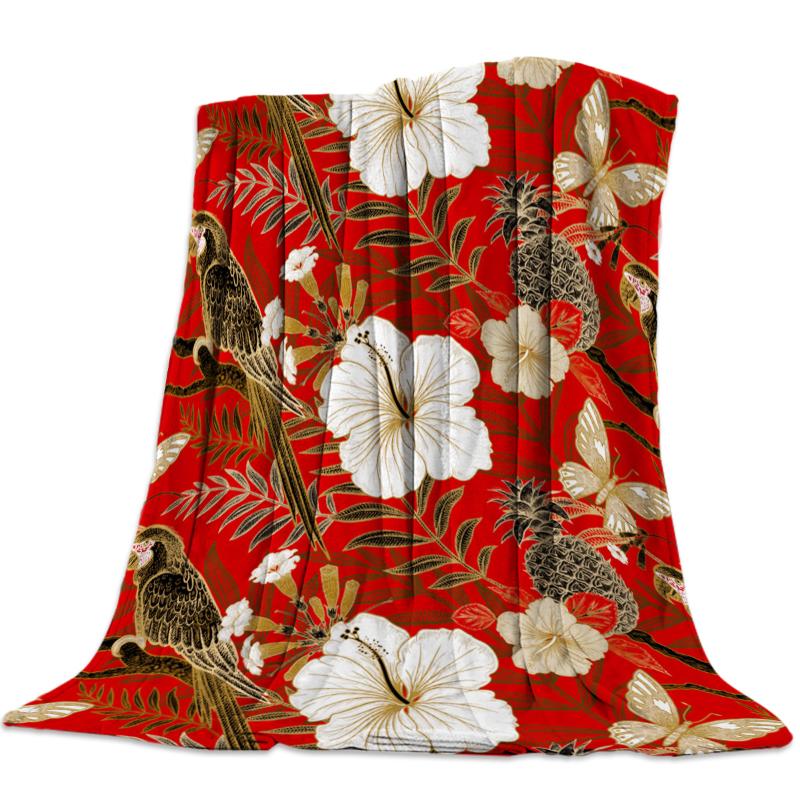Portable Soft Blanket Tropical Plant Flower Parrot Throw Blanket Warm Sofa Bed Sheets Christmas Decorations For Home Blankets
Portable Soft Blanket Tropical Plant Flower Parrot Throw Blanket Warm Sofa Bed Sheets Christmas Decorations For Home Blankets