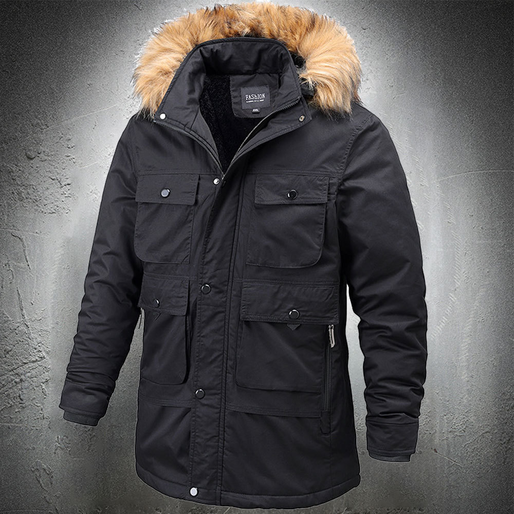 Winter coats for men fur collar parkas outdoors multi-pockets warm coat outward cotton jacket 2020, No. 1244;darkkhaki;124
Winter coats for men fur collar parkas outdoors multi-pockets warm coat outward cotton jacket 2020, No. 1244;darkkhaki;124